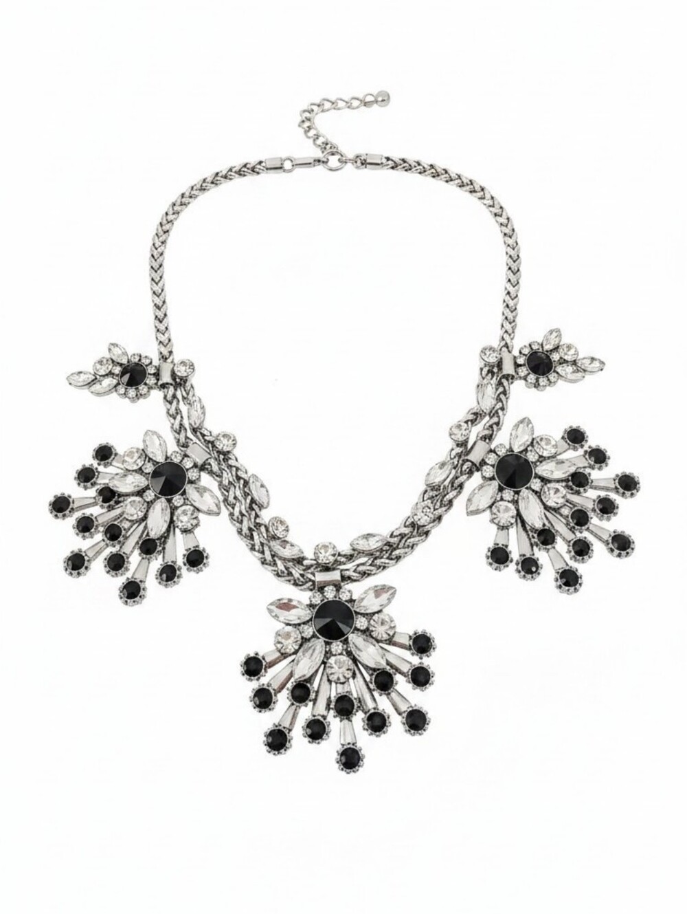 Sassified Boutique Nwt Crystal and Black Statement Necklace - Women Jewelry